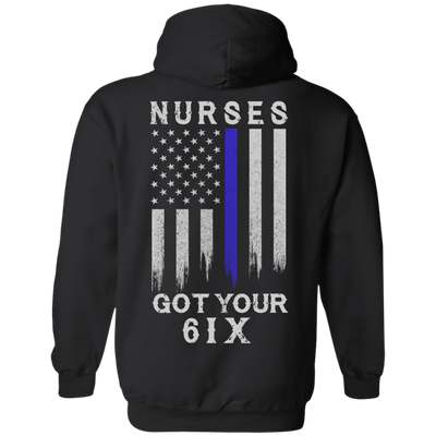 Nurse I Got Your 6-T-Shirt & Hoodie-Pullover Hoodie-Black