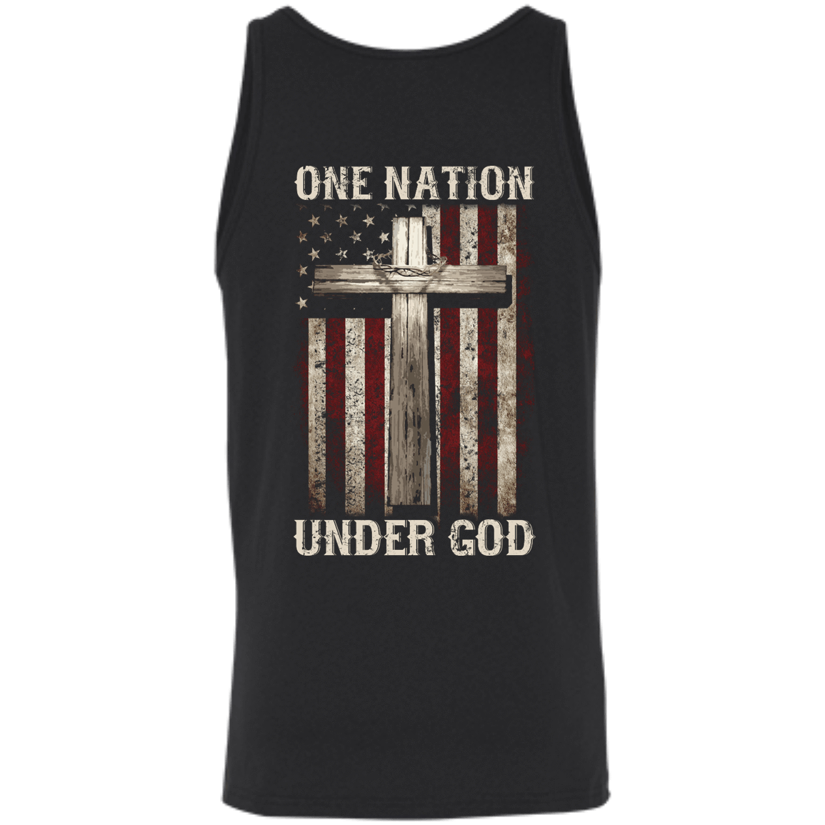 One Nation Under God-T-Shirt & Hoodie-Unisex Tank-Black