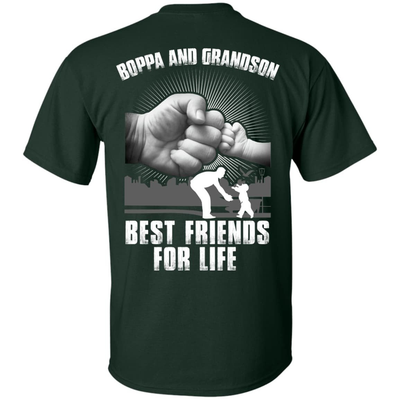 Boppa And Grandson Best Friends For Life-T-Shirt & Hoodie-Classic T-Shirt-Forest Green