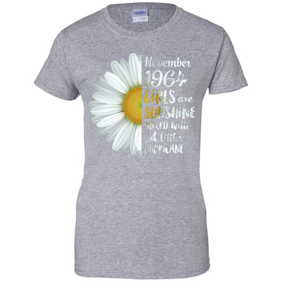 November Girls 1964 57th Birthday Gifts-T-Shirt & Tank Top-Women's T-Shirt-Sport Grey