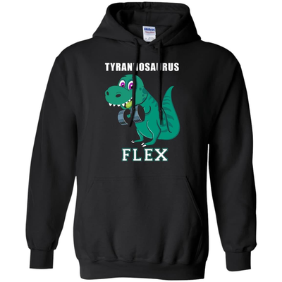 Dinosaur Lifting-T-Shirt & Hoodie-Pullover Hoodie-Black