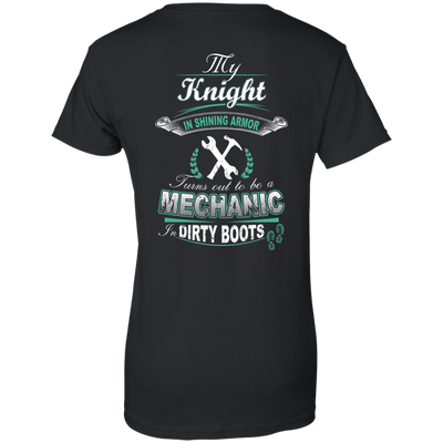 Turns out to be a MECHANIC In Dirty Boots-T-Shirt & Hoodie-Women's T-Shirt-Black