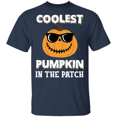 Coolest Pumpkin In The Patch Halloween Costume Gift Youth-Youth Shirt-Youth T-Shirt-Navy