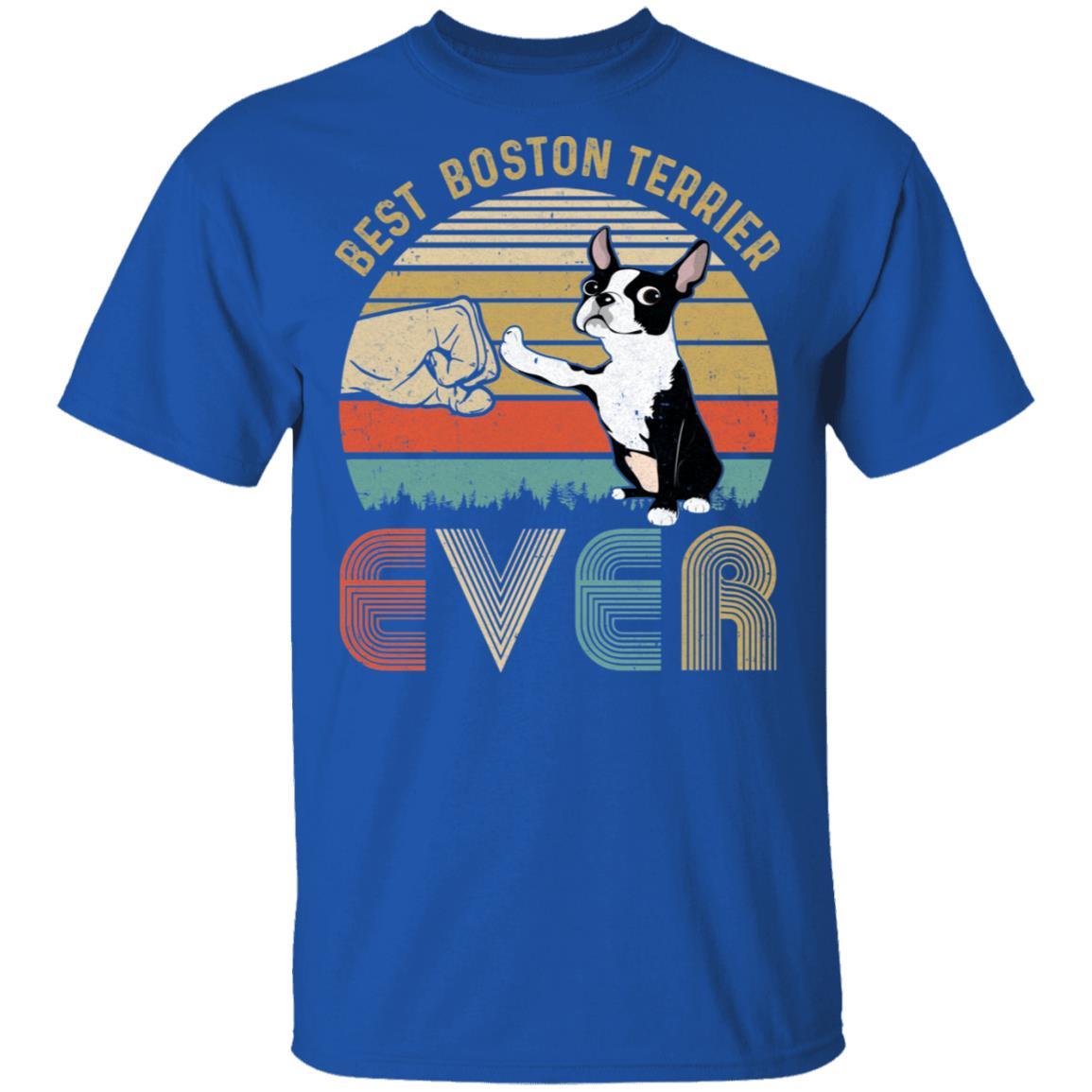 Vintage Best Boston Dad Ever Bump Fit Funny Dad Gifts-T-Shirt & Hoodie-Classic T-Shirt-Royal
