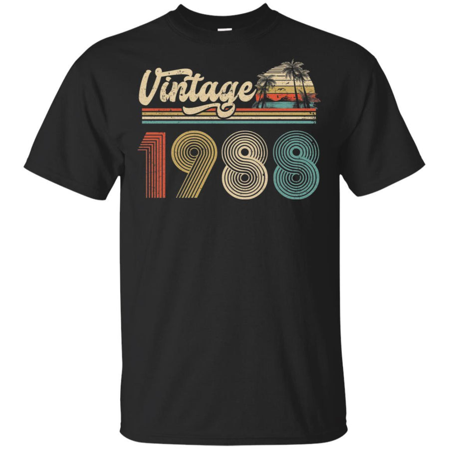 33th Birthday Gift Vintage 1988 Classic-T-Shirt & Hoodie-Classic T-Shirt-Black