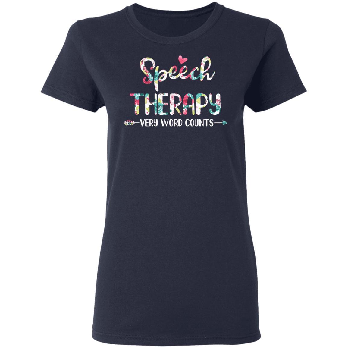 Speech Therapy Language Pathologist Gift-T-Shirt & Hoodie-Women's T-Shirt-Navy
