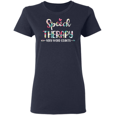 Speech Therapy Language Pathologist Gift-T-Shirt & Hoodie-Women's T-Shirt-Navy