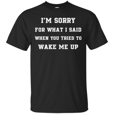 I'm Sorry For What I Said-T-Shirt & Hoodie-Classic T-Shirt-Black