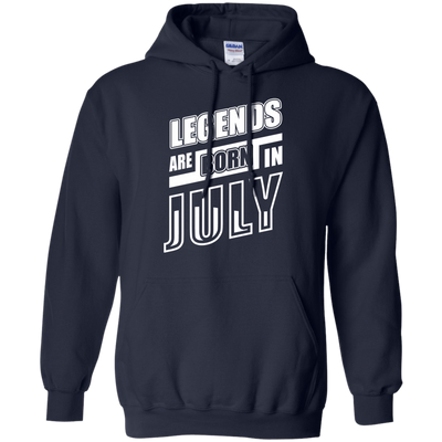 Legends are born in JULY-T-Shirt & Hoodie-Pullover Hoodie-Navy