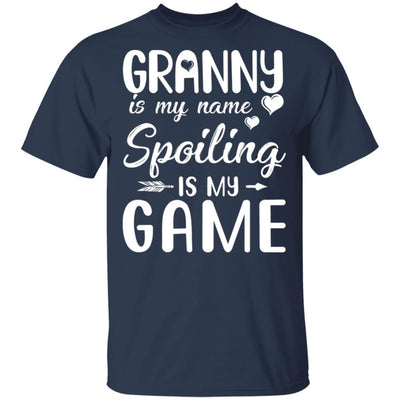 Granny Is My Name Spoiling Is My Game Funny Mothers Day-T-Shirt & Tank Top-Classic T-Shirt-Navy