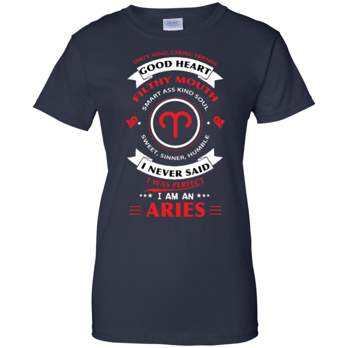 I'm An Aries-T-Shirt & Hoodie-Women's T-Shirt-Navy