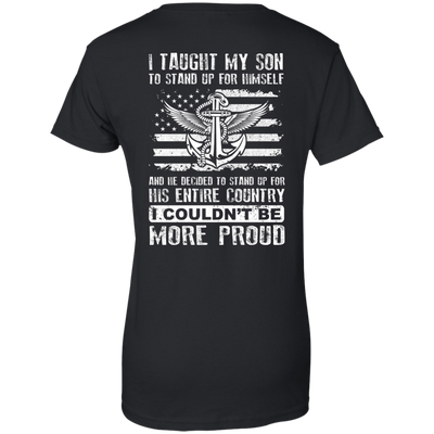 I Taught My Son To Stand Up For Himself-T-Shirt & Hoodie-Women's T-Shirt-Black