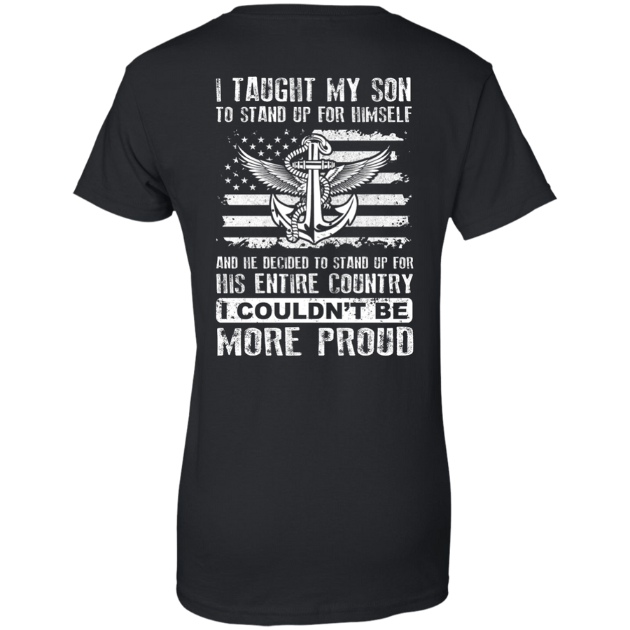 I Taught My Son To Stand Up For Himself-T-Shirt & Hoodie-Women's T-Shirt-Black