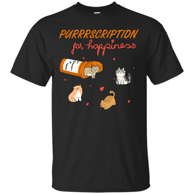 Purrrscription For Happiness-T-Shirt & Hoodie-Classic T-Shirt-Black
