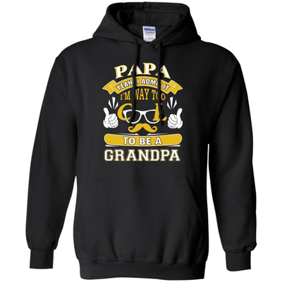 I Admit It I'm Way Too Cool To Be A Grandpa-T-Shirt & Hoodie-Pullover Hoodie-Black
