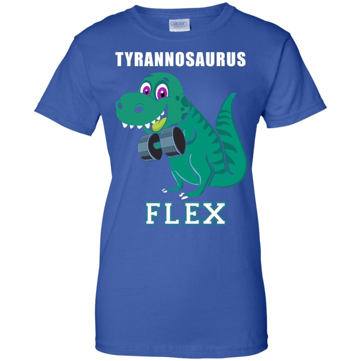 Dinosaur Lifting-T-Shirt & Hoodie-Women's T-Shirt-Royal