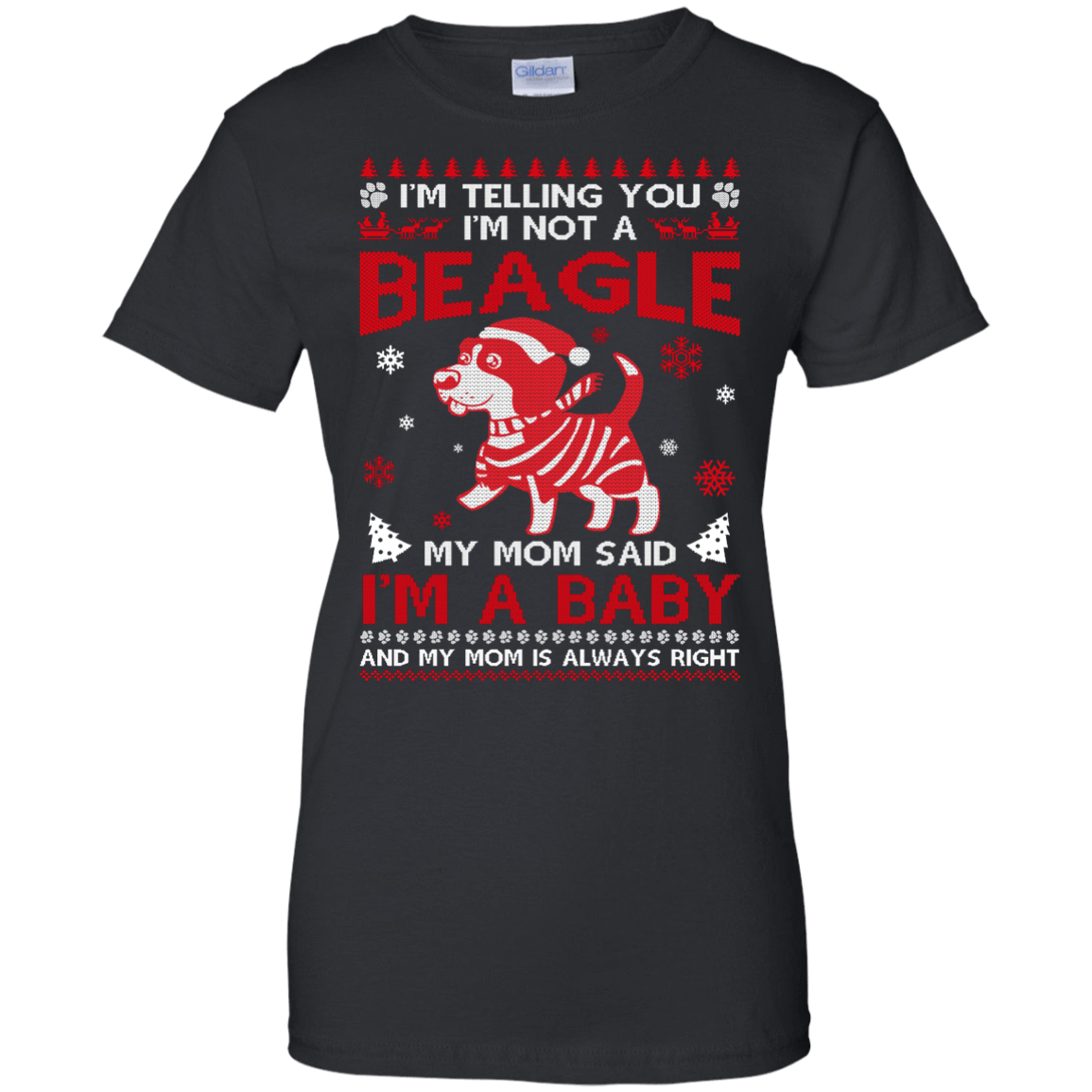 I'm Telling You I'm Not A Beagle-T-Shirt & Hoodie-Women's T-Shirt-Black
