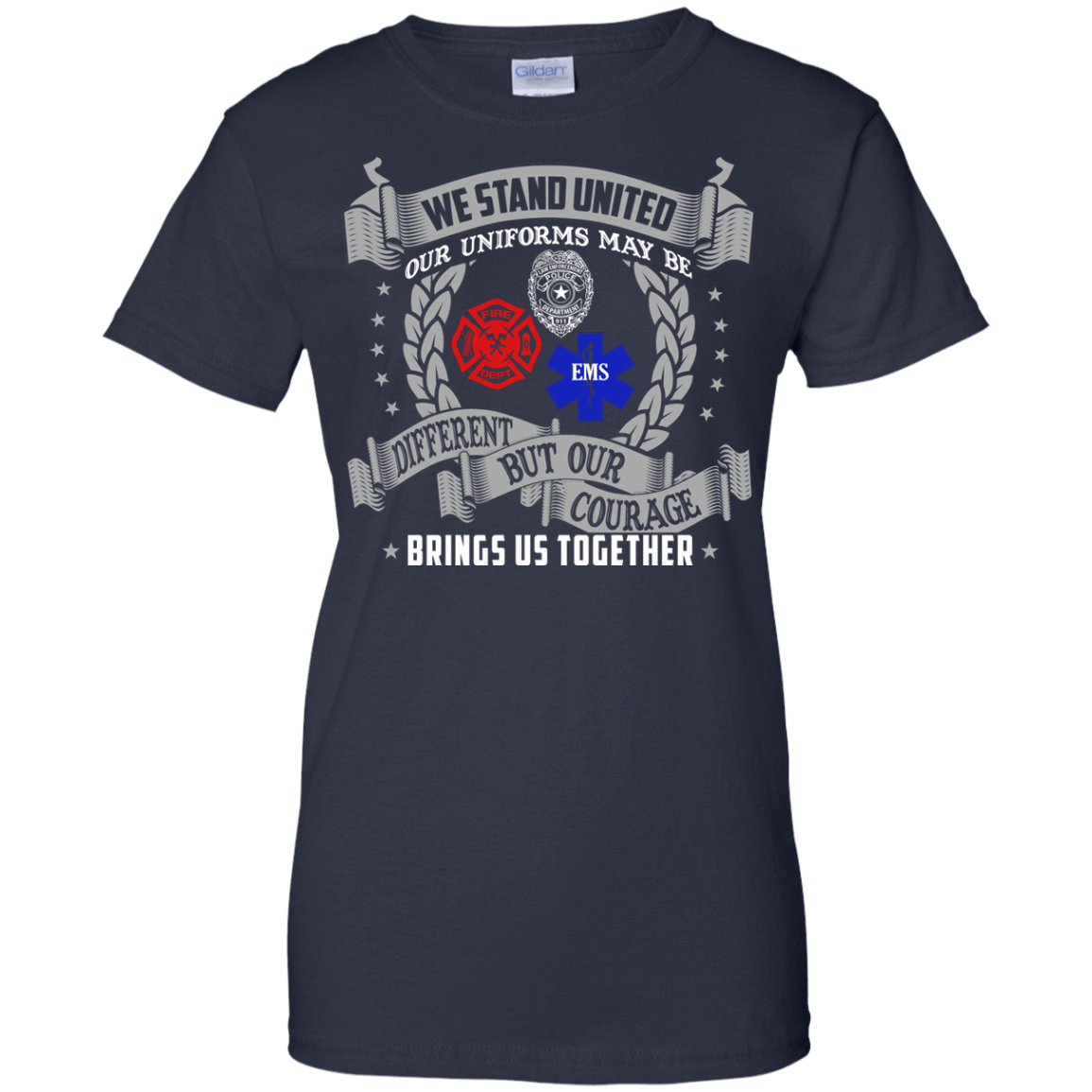 We Stand United Our Uniforms Brings Us Together-T-Shirt & Hoodie-Women's T-Shirt-Navy