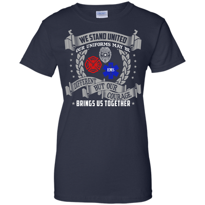 We Stand United Our Uniforms Brings Us Together-T-Shirt & Hoodie-Women's T-Shirt-Navy