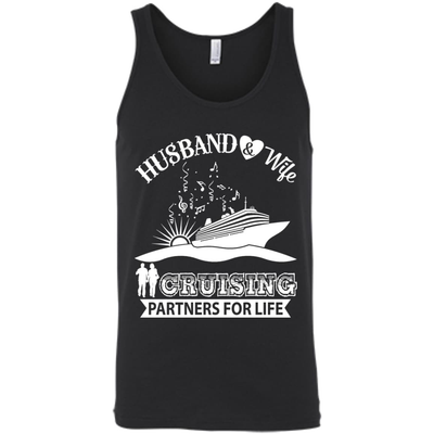 Husband And Wife Cruising Partners For Life-T-Shirt & Hoodie-Unisex Tank-Black