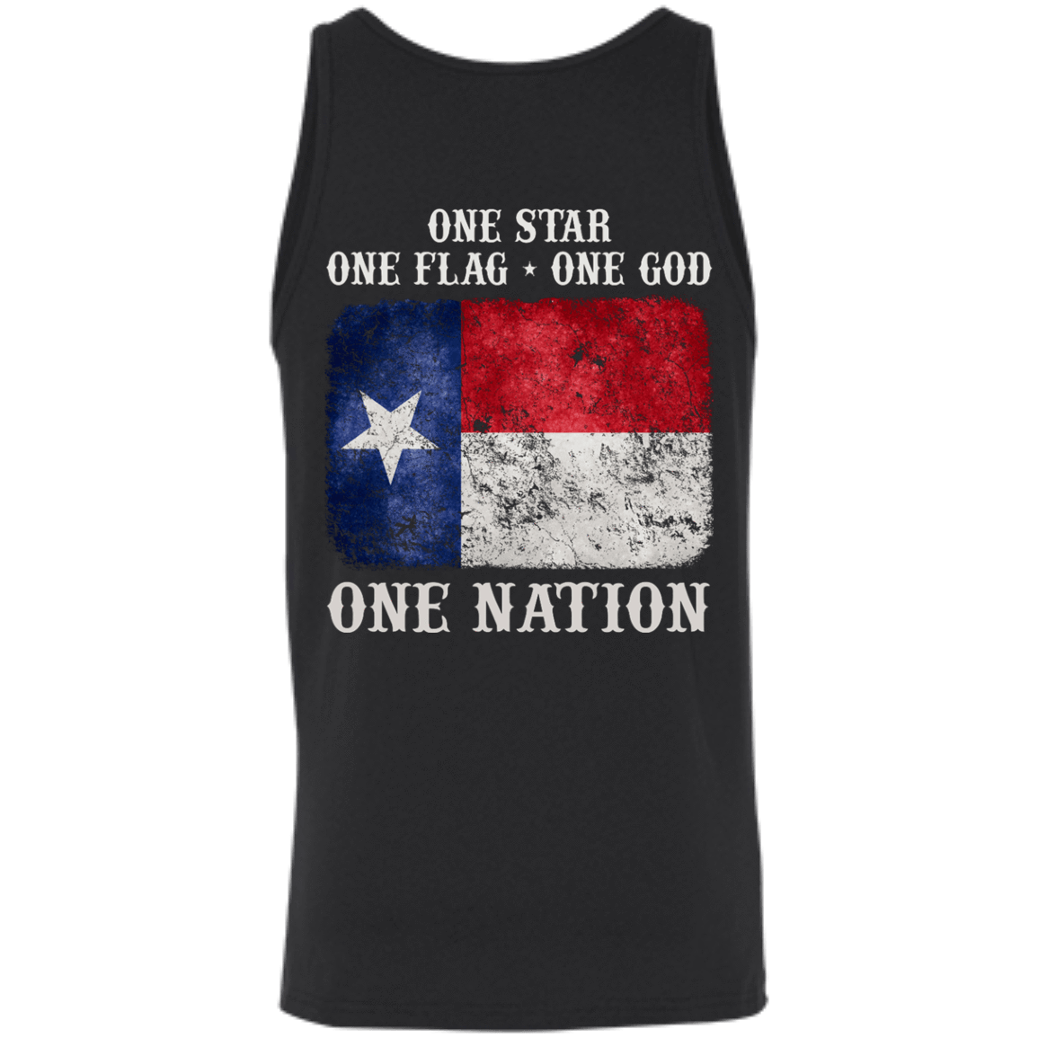 One Star One Flag One God One Nation-T-Shirt & Hoodie-Unisex Tank-Black