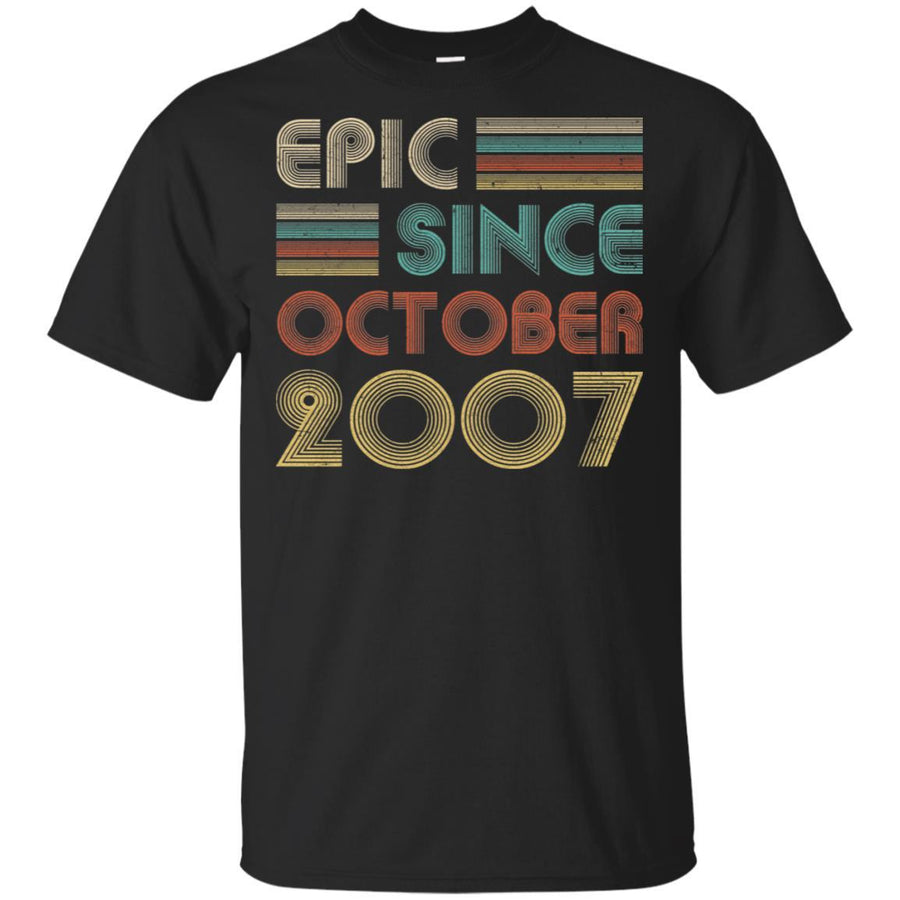 Epic Since October 2007 14th Birthday Gift 14 Yrs Old-T-Shirt & Hoodie-Classic T-Shirt-Black