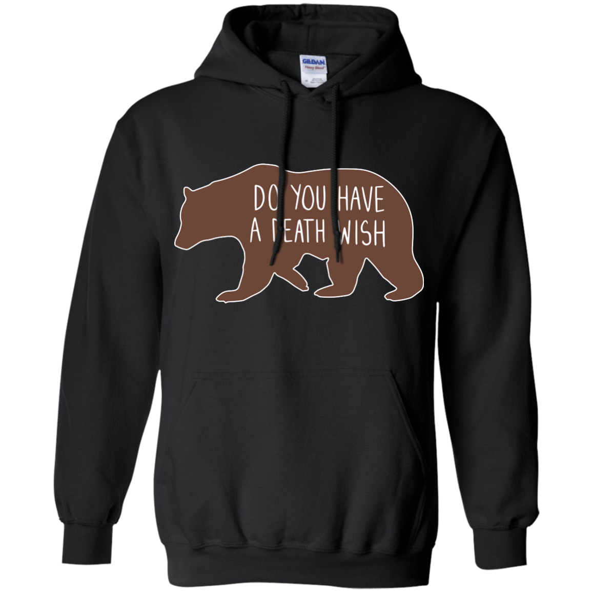 Proper way to pet a Bear lover-T-Shirt & Hoodie-Pullover Hoodie-Black