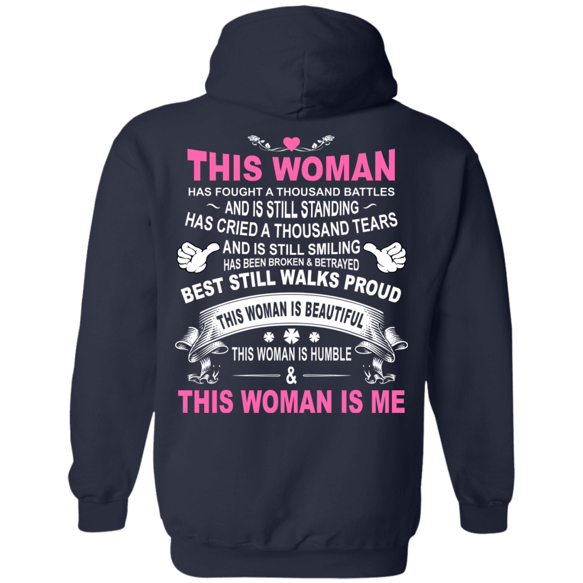 This Woman Is Me-T-Shirt & Hoodie-Pullover Hoodie-Navy