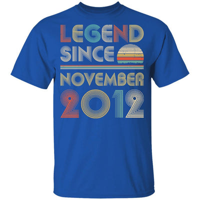 Legend Since November 2012 Vintage 9th Birthday Gifts Youth-Youth Shirt-Youth T-Shirt-Royal