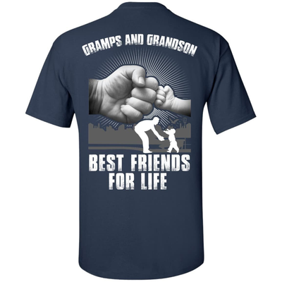 Gramps And Grandson Best Friends For Life-T-Shirt & Hoodie-Classic T-Shirt-Navy