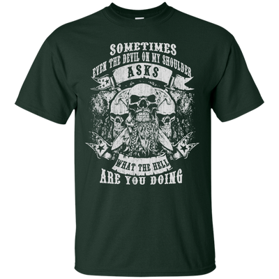 Viking What The Hell Are You Doing-T-Shirt & Hoodie-Classic T-Shirt-Forest Green