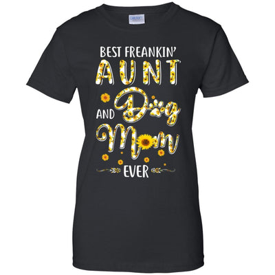 Best Freakin Aunt And Dog Mom Ever Mother Day Gift-T-Shirt & Tank Top-Women's T-Shirt-Black