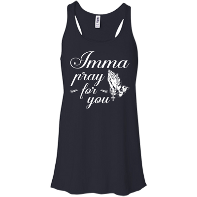 Imma Pray For You-T-Shirt & Hoodie-Women's Flowy Racerback Tank-Midnight