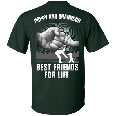 Poppy And Grandson Best Friends For Life-T-Shirt & Hoodie-Classic T-Shirt-Forest Green