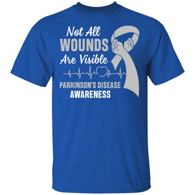 Parkinson's Disease Awareness Not All Wounds Are Visible-T-Shirt & Hoodie-Classic T-Shirt-Royal
