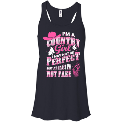 I May Not Be Perfect But At Least I'm Not Fake-T-Shirt & Hoodie-Women's Flowy Racerback Tank-Midnight
