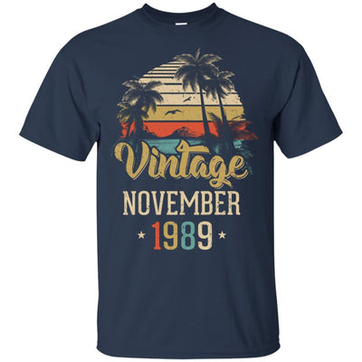 Retro Classic Vintage November 1989 32th Birthday Gift-T-Shirt & Hoodie-Classic T-Shirt-Navy