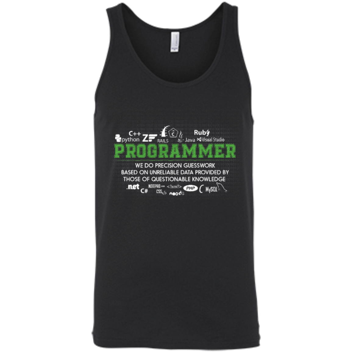 I'm A Programmer-T-Shirt & Hoodie-Unisex Tank-Black