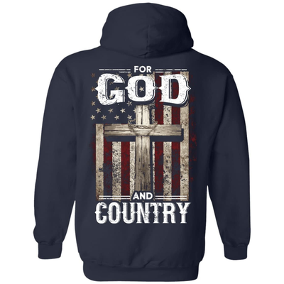 For God and Country-T-Shirt & Hoodie-Pullover Hoodie-Navy