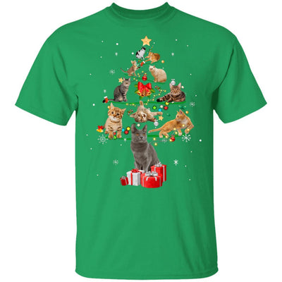 Funny Cats Christmas Tree Ornament Decor Gift-T-Shirt & Sweatshirt-Classic T-Shirt-Irish Green