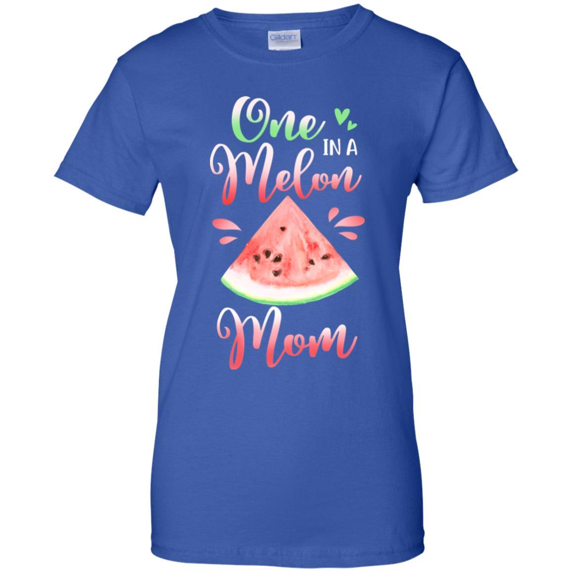 One In A Melon Mom Watermelon Birthday Mothers Day-T-Shirt & Hoodie-Women's T-Shirt-Royal