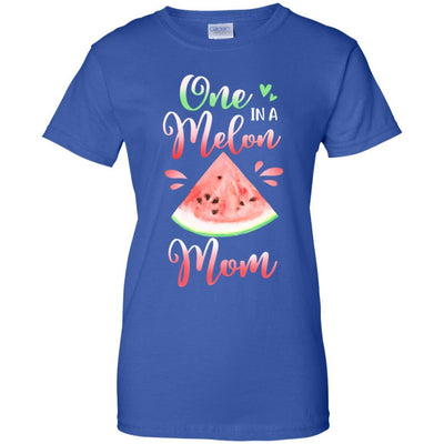 One In A Melon Mom Watermelon Birthday Mothers Day-T-Shirt & Hoodie-Women's T-Shirt-Royal