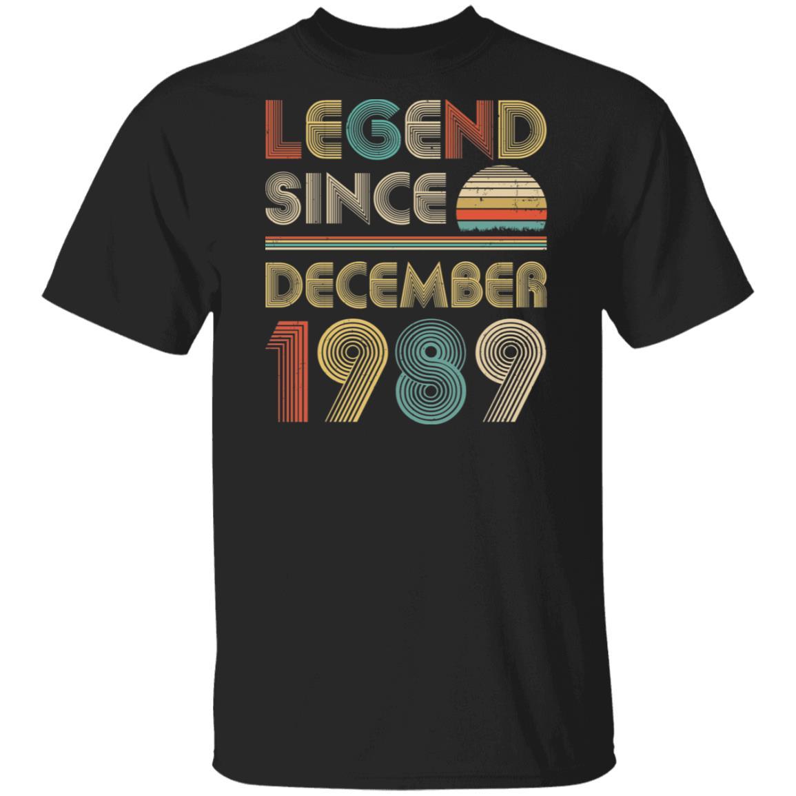 Legend Since December 1989 Vintage 33th Birthday Gifts