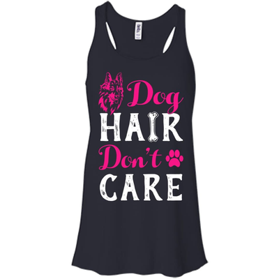 Dog Hair Don't Care-T-Shirt & Hoodie-Women's Flowy Racerback Tank-Midnight