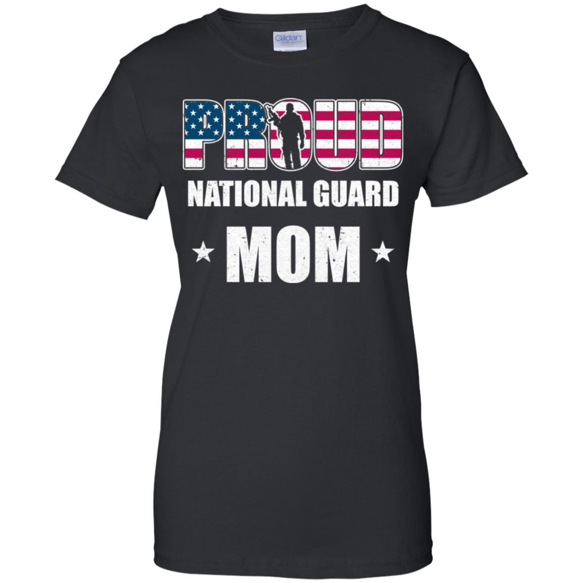 Proud National Guard Mom Son Soldier Mothers Day-T-Shirt & Hoodie-Women's T-Shirt-Black