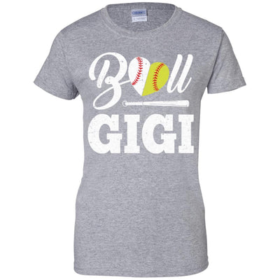 Funny Ball Gigi Softball Baseball Mothers Day Gifts-T-Shirt & Tank Top-Women's T-Shirt-Sport Grey