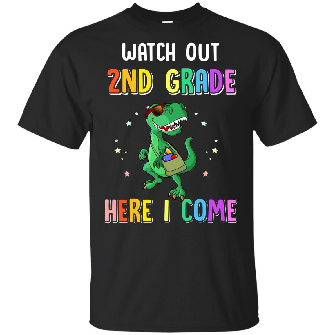 2nd Grade Here I Come Dinosaur Back To School Youth