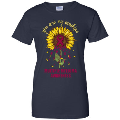 You Are My Sunshine Multiple Myeloma Awareness-T-Shirt & Hoodie-Women's T-Shirt-Navy