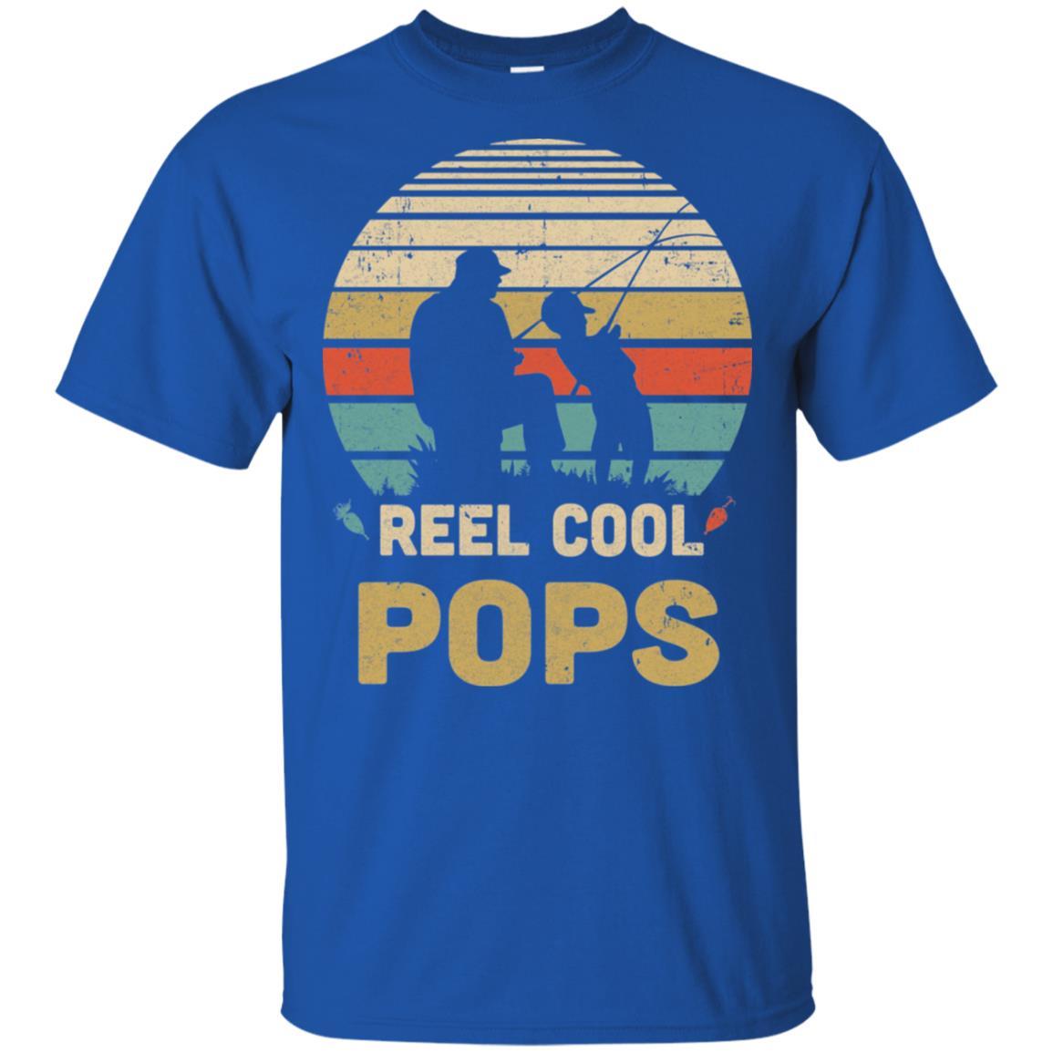 Vintage Father's Day Gift Reel Cool Pops Fishing-T-Shirt & Hoodie-Classic T-Shirt-Royal