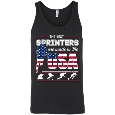 The Best Sprinters USA-T-Shirt & Hoodie-Unisex Tank-Black